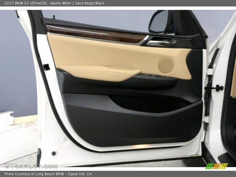 Alpine White / Sand Beige/Black 2017 BMW X3 xDrive28i