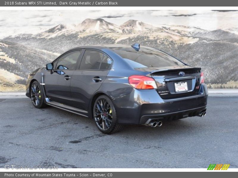 Dark Gray Metallic / Carbon Black 2018 Subaru WRX STI Limited