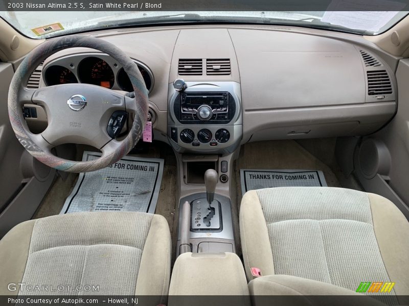 Satin White Pearl / Blond 2003 Nissan Altima 2.5 S