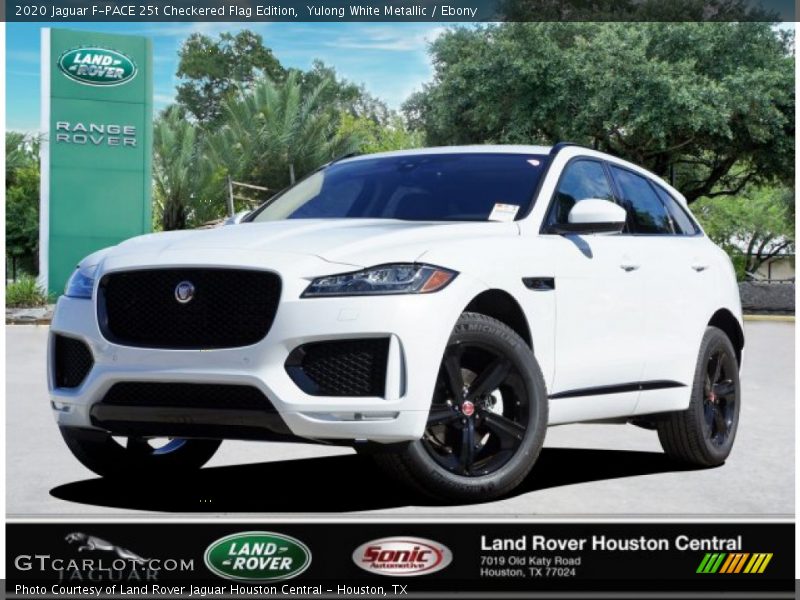 Yulong White Metallic / Ebony 2020 Jaguar F-PACE 25t Checkered Flag Edition