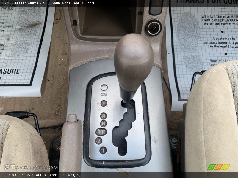 Satin White Pearl / Blond 2003 Nissan Altima 2.5 S