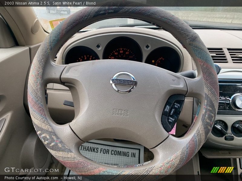 Satin White Pearl / Blond 2003 Nissan Altima 2.5 S