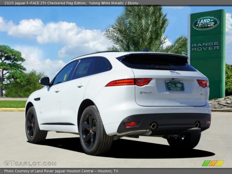 Yulong White Metallic / Ebony 2020 Jaguar F-PACE 25t Checkered Flag Edition