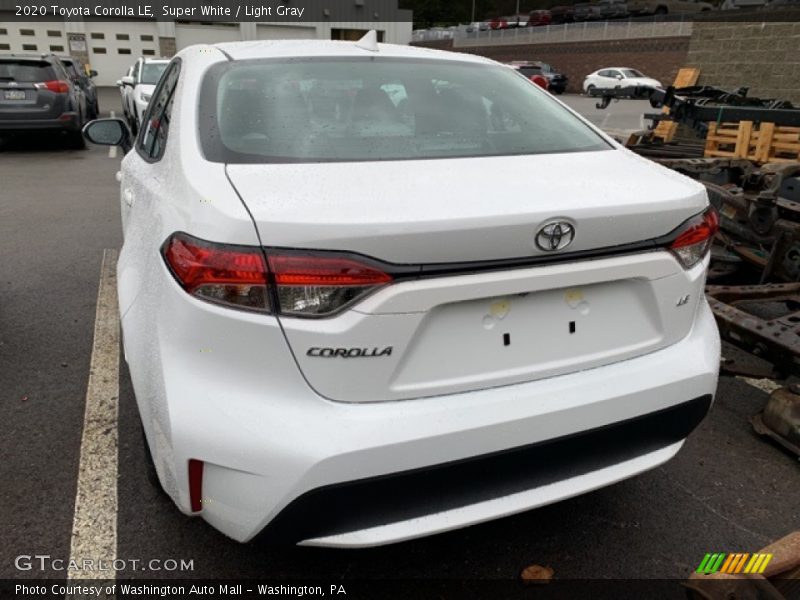 Super White / Light Gray 2020 Toyota Corolla LE