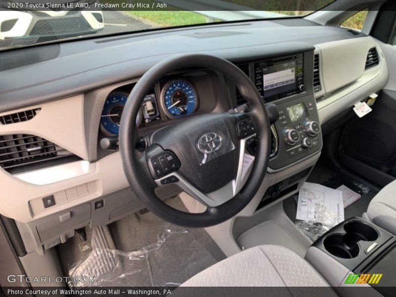Dashboard of 2020 Sienna LE AWD