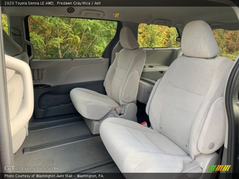 Rear Seat of 2020 Sienna LE AWD