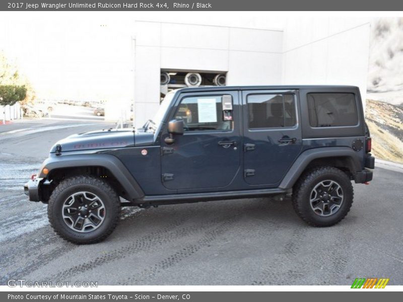 Rhino / Black 2017 Jeep Wrangler Unlimited Rubicon Hard Rock 4x4