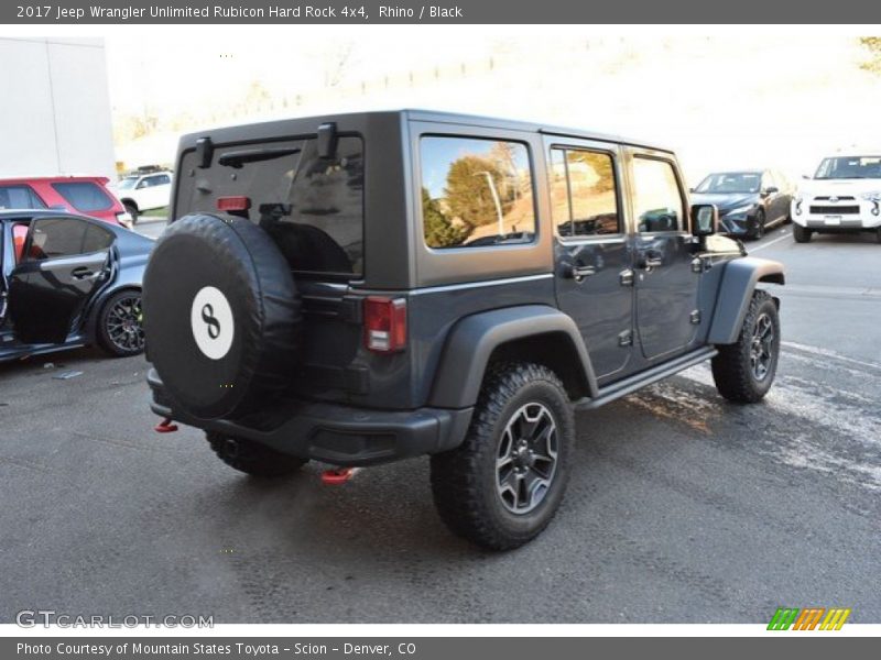 Rhino / Black 2017 Jeep Wrangler Unlimited Rubicon Hard Rock 4x4
