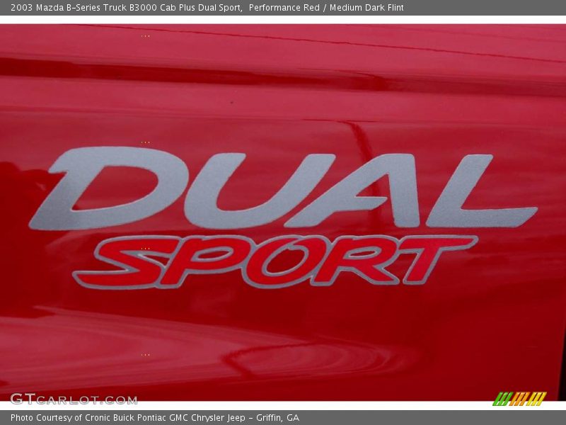 Performance Red / Medium Dark Flint 2003 Mazda B-Series Truck B3000 Cab Plus Dual Sport