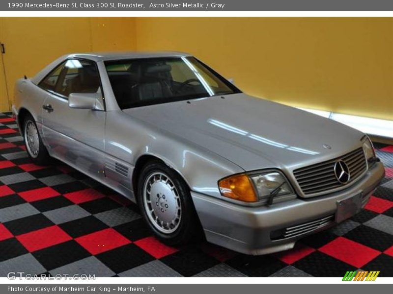 Astro Silver Metallic / Gray 1990 Mercedes-Benz SL Class 300 SL Roadster