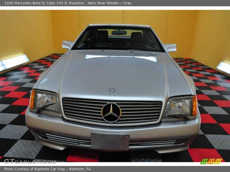 Astro Silver Metallic / Gray 1990 Mercedes-Benz SL Class 300 SL Roadster