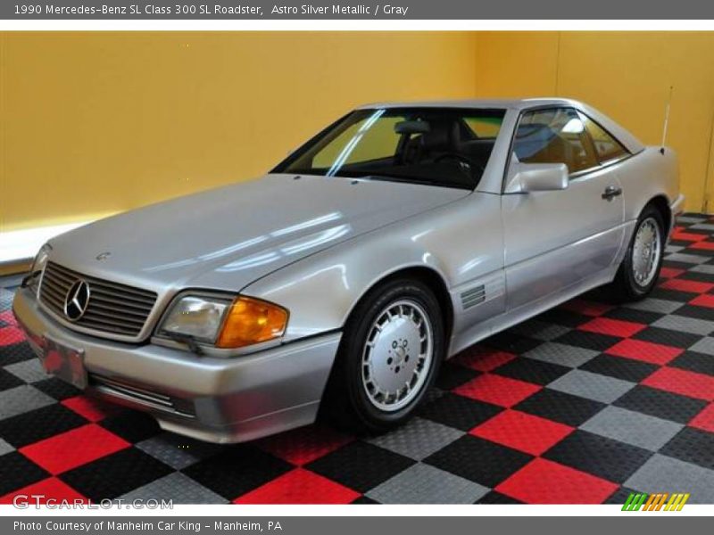Astro Silver Metallic / Gray 1990 Mercedes-Benz SL Class 300 SL Roadster