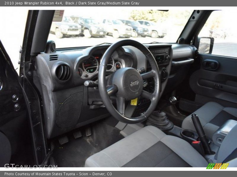 Black / Dark Slate Gray/Medium Slate Gray 2010 Jeep Wrangler Rubicon 4x4