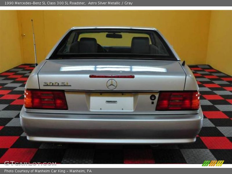 Astro Silver Metallic / Gray 1990 Mercedes-Benz SL Class 300 SL Roadster