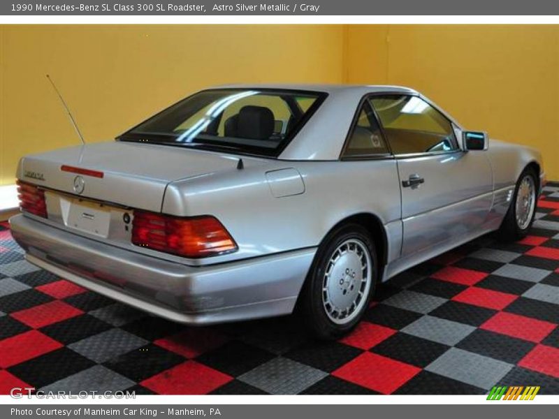 Astro Silver Metallic / Gray 1990 Mercedes-Benz SL Class 300 SL Roadster
