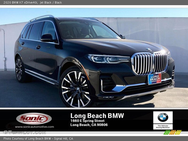 Jet Black / Black 2020 BMW X7 xDrive40i