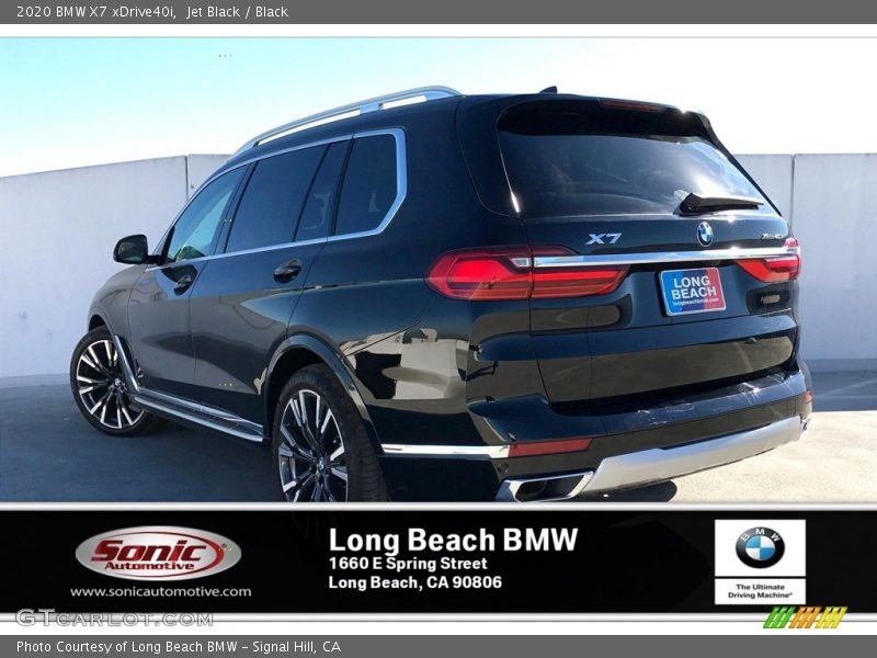 Jet Black / Black 2020 BMW X7 xDrive40i