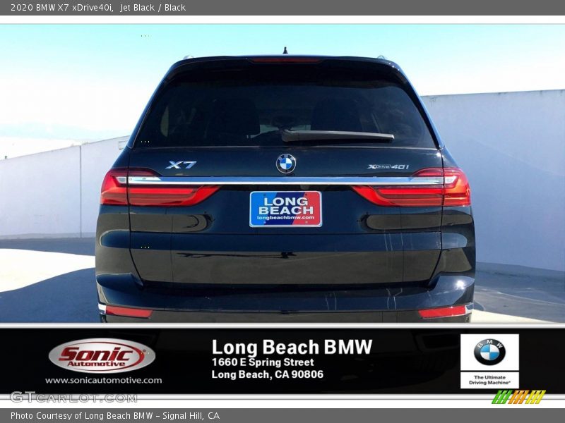 Jet Black / Black 2020 BMW X7 xDrive40i