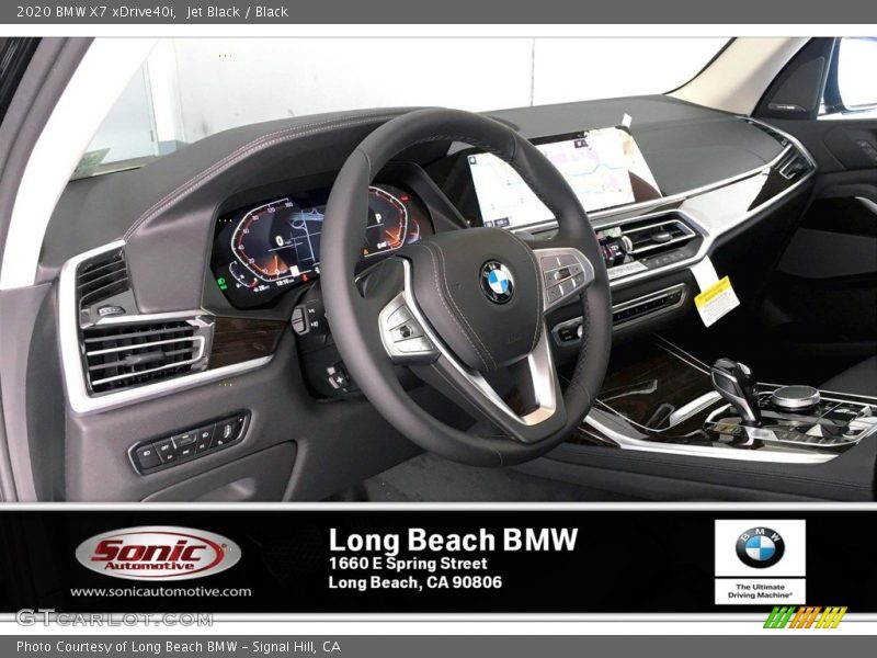Jet Black / Black 2020 BMW X7 xDrive40i