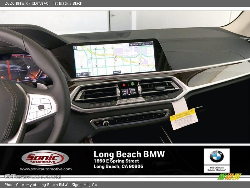 Jet Black / Black 2020 BMW X7 xDrive40i