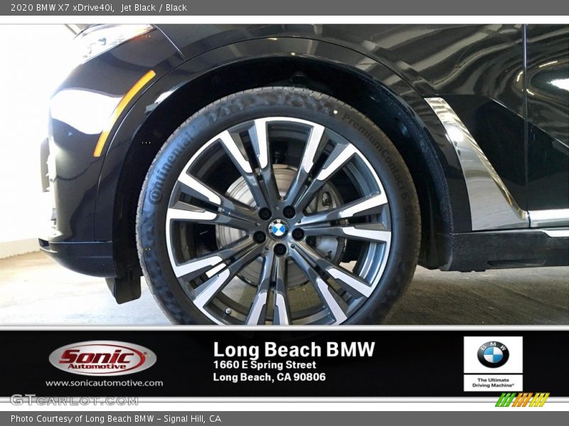 Jet Black / Black 2020 BMW X7 xDrive40i