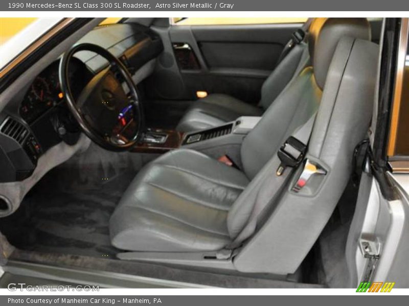 Astro Silver Metallic / Gray 1990 Mercedes-Benz SL Class 300 SL Roadster