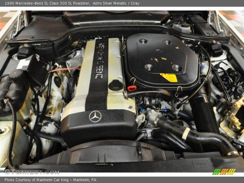 Astro Silver Metallic / Gray 1990 Mercedes-Benz SL Class 300 SL Roadster