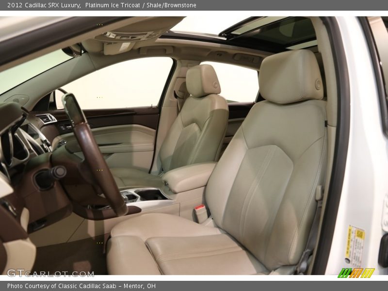 Platinum Ice Tricoat / Shale/Brownstone 2012 Cadillac SRX Luxury