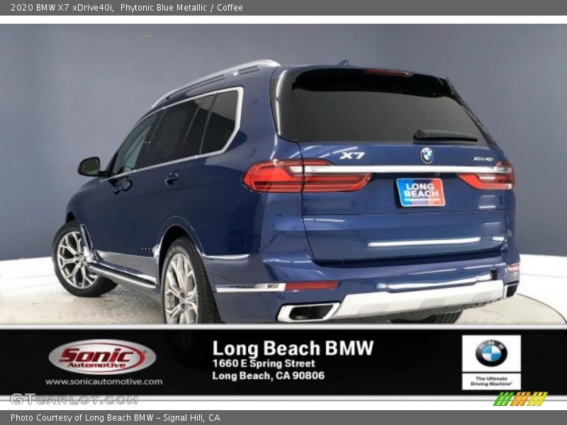 Phytonic Blue Metallic / Coffee 2020 BMW X7 xDrive40i