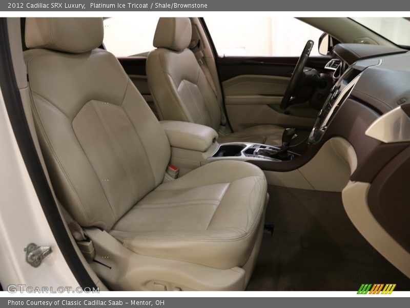 Platinum Ice Tricoat / Shale/Brownstone 2012 Cadillac SRX Luxury