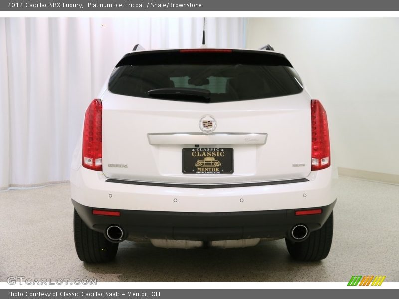 Platinum Ice Tricoat / Shale/Brownstone 2012 Cadillac SRX Luxury