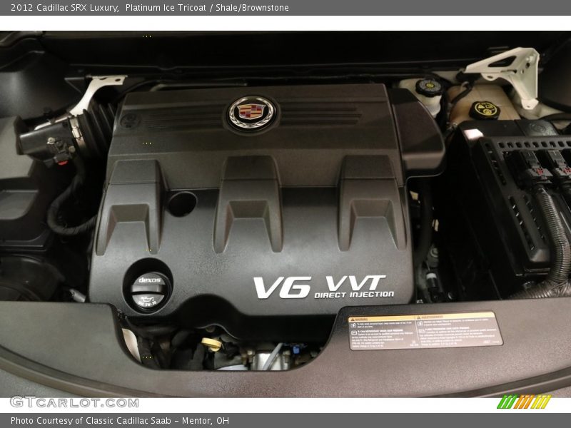 Platinum Ice Tricoat / Shale/Brownstone 2012 Cadillac SRX Luxury