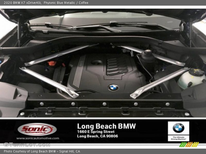 Phytonic Blue Metallic / Coffee 2020 BMW X7 xDrive40i