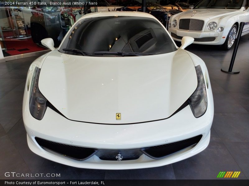 Bianco Avus (White) / Nero 2014 Ferrari 458 Italia