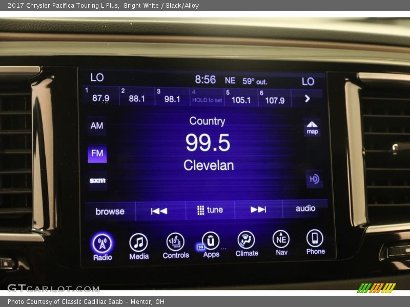 Bright White / Black/Alloy 2017 Chrysler Pacifica Touring L Plus