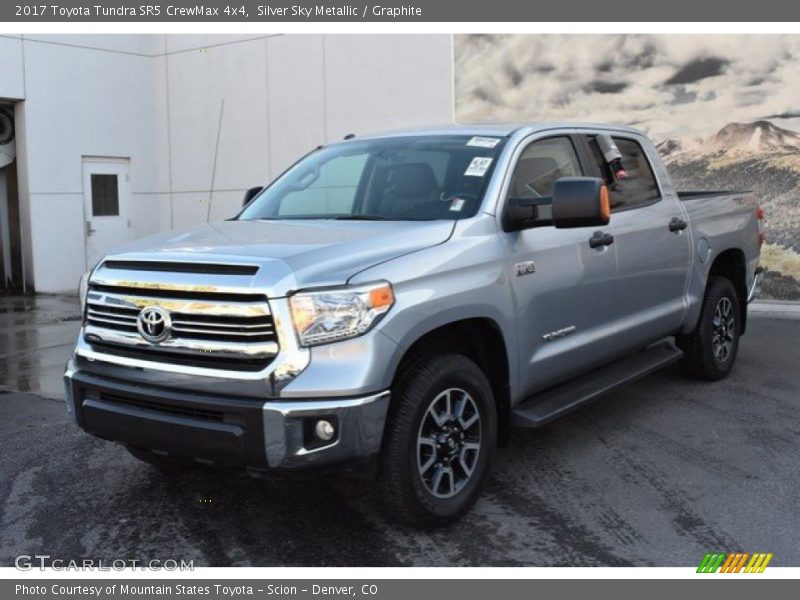Silver Sky Metallic / Graphite 2017 Toyota Tundra SR5 CrewMax 4x4