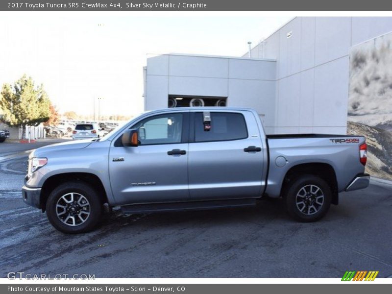 Silver Sky Metallic / Graphite 2017 Toyota Tundra SR5 CrewMax 4x4