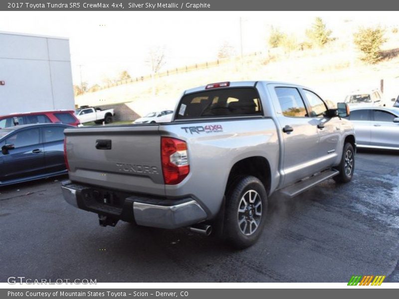 Silver Sky Metallic / Graphite 2017 Toyota Tundra SR5 CrewMax 4x4