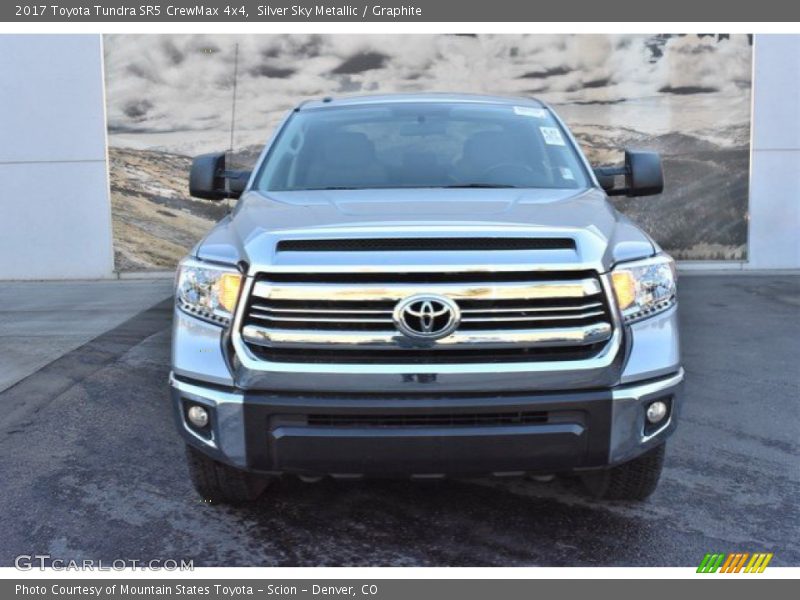 Silver Sky Metallic / Graphite 2017 Toyota Tundra SR5 CrewMax 4x4
