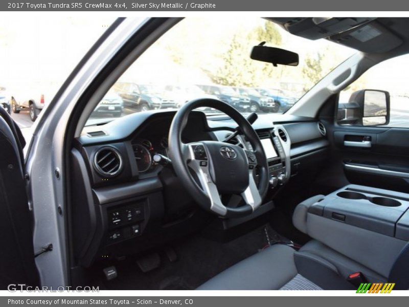Silver Sky Metallic / Graphite 2017 Toyota Tundra SR5 CrewMax 4x4