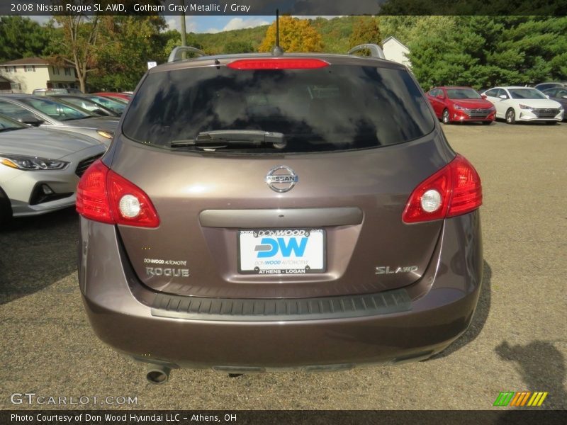 Gotham Gray Metallic / Gray 2008 Nissan Rogue SL AWD