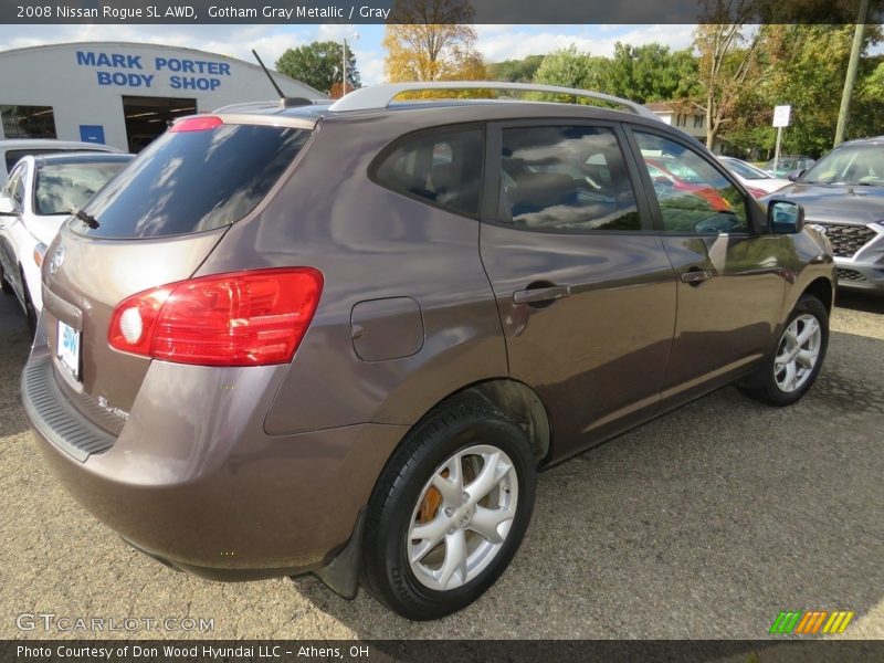 Gotham Gray Metallic / Gray 2008 Nissan Rogue SL AWD