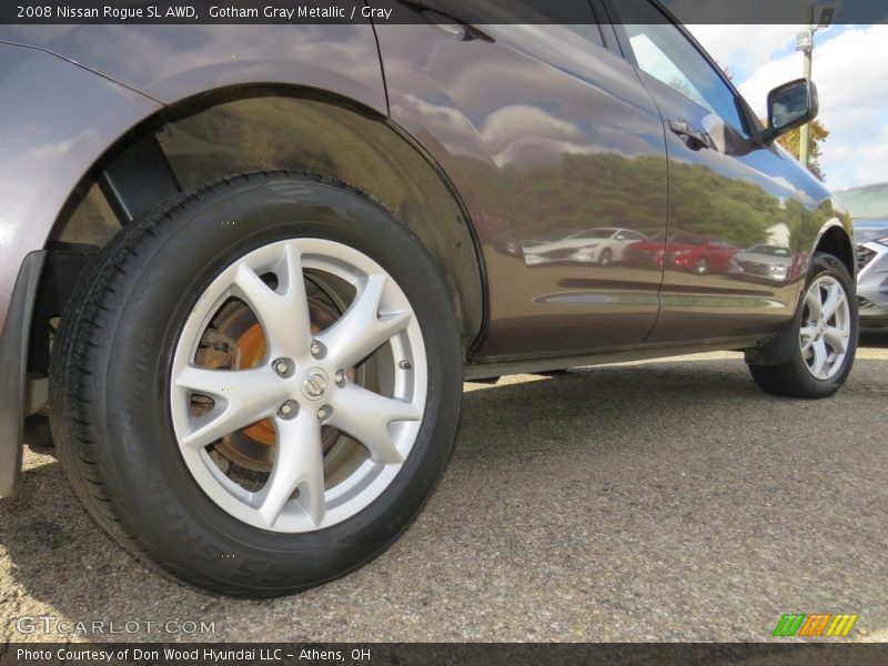 Gotham Gray Metallic / Gray 2008 Nissan Rogue SL AWD