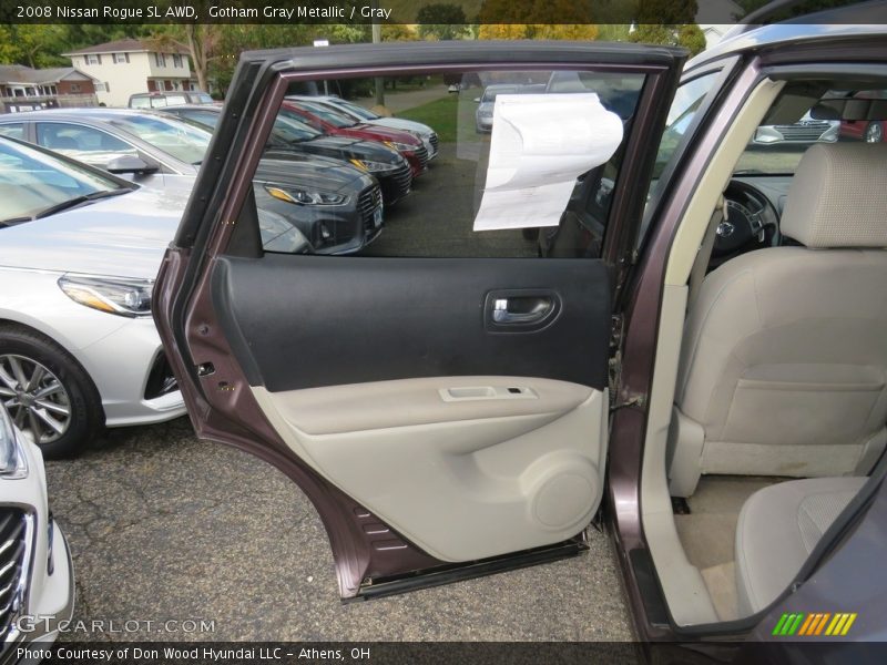 Gotham Gray Metallic / Gray 2008 Nissan Rogue SL AWD