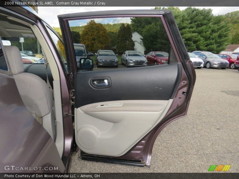 Gotham Gray Metallic / Gray 2008 Nissan Rogue SL AWD