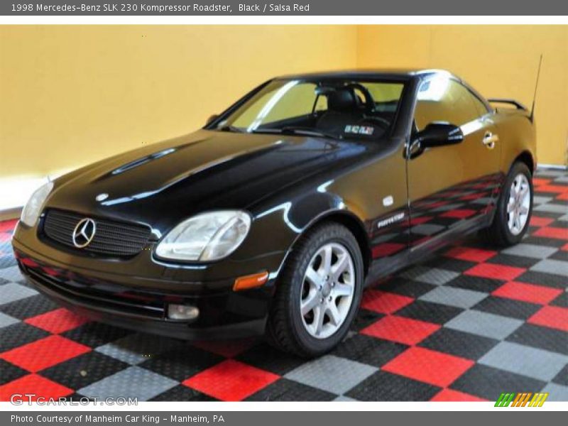 Black / Salsa Red 1998 Mercedes-Benz SLK 230 Kompressor Roadster