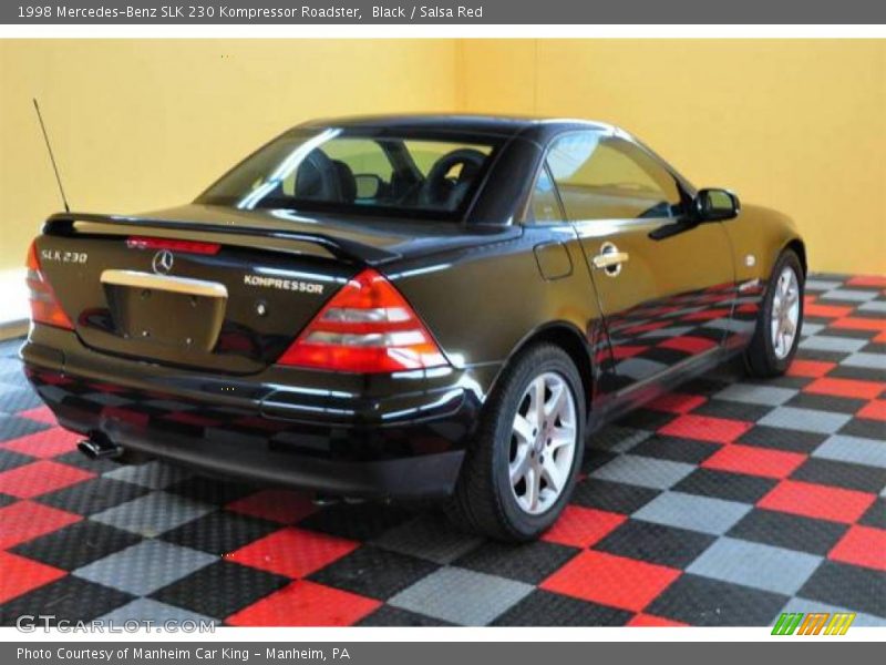 Black / Salsa Red 1998 Mercedes-Benz SLK 230 Kompressor Roadster