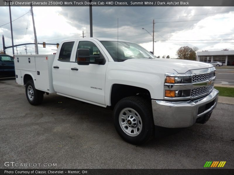 Summit White / Dark Ash/Jet Black 2019 Chevrolet Silverado 2500HD Work Truck Double Cab 4WD Chassis