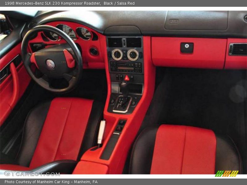 Black / Salsa Red 1998 Mercedes-Benz SLK 230 Kompressor Roadster