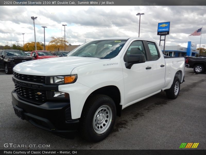 Summit White / Jet Black 2020 Chevrolet Silverado 1500 WT Double Cab